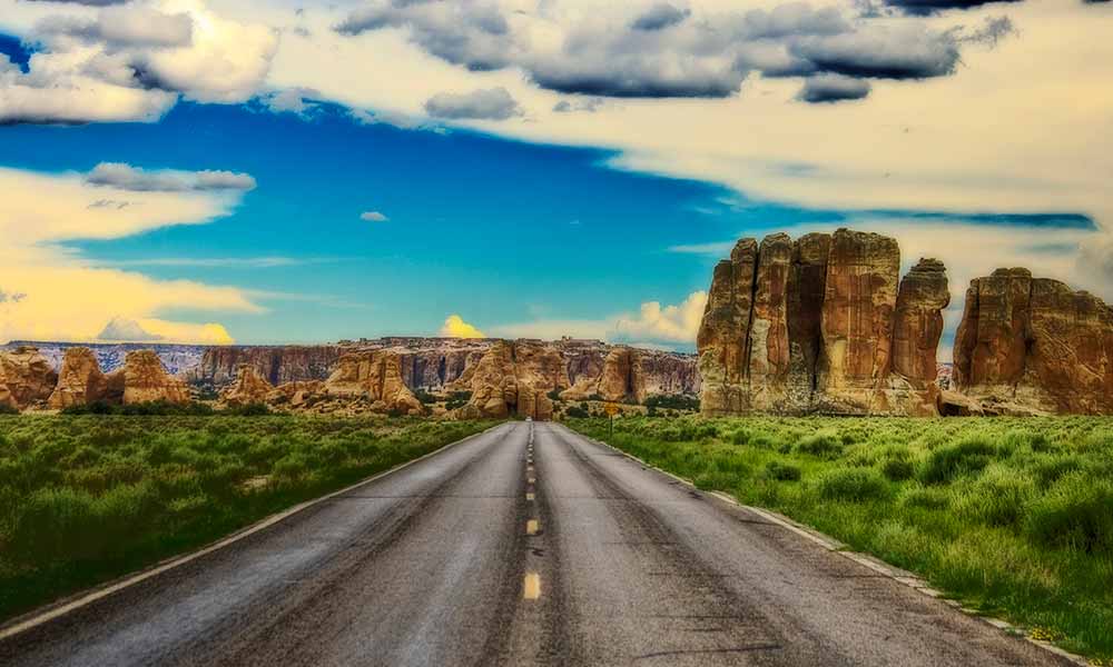 Fascinating natural wonder in New Mexico. Bottomless Lakes.