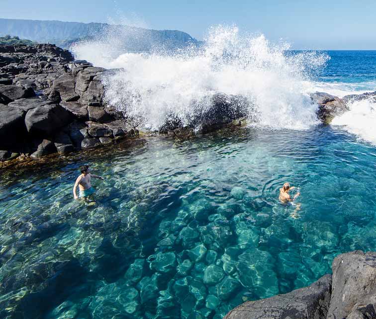 The Queen's Bath in Princeville