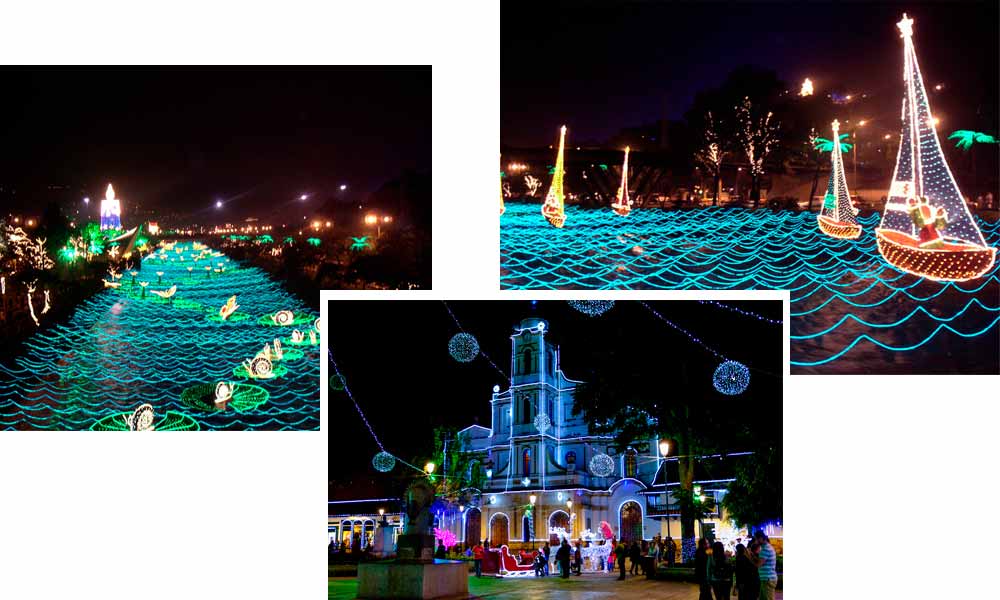 Christmas lights in Colombia 